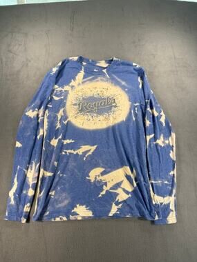 CUSTOM- KANSAS CITY ROYALS LONG SLEEVE SHIRT SIZE L